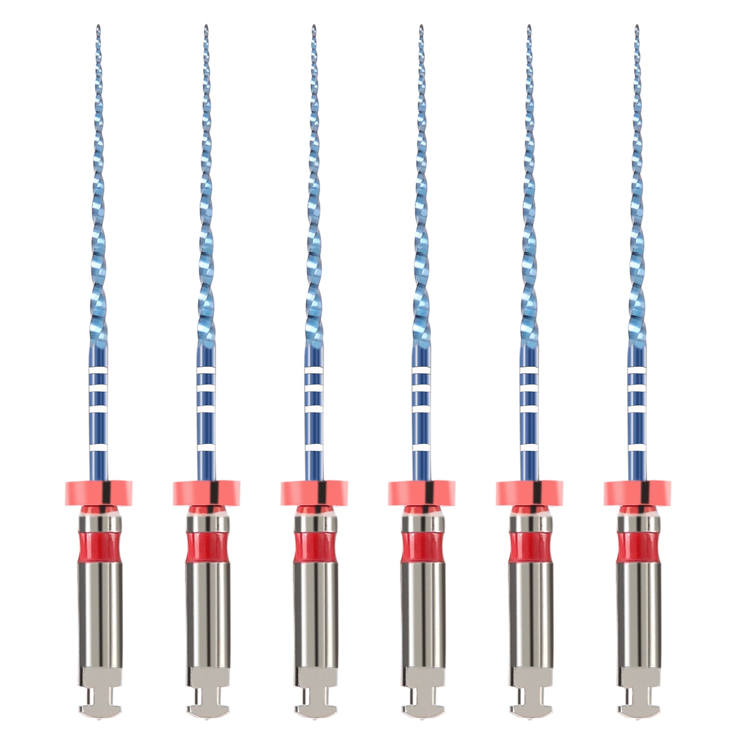 JMU NITI ROTARY FILES, VT-B UPG FILES, Sterilized Packing, 6pcs/Pk, #PRO-FLEXI FILES (BLUE)
