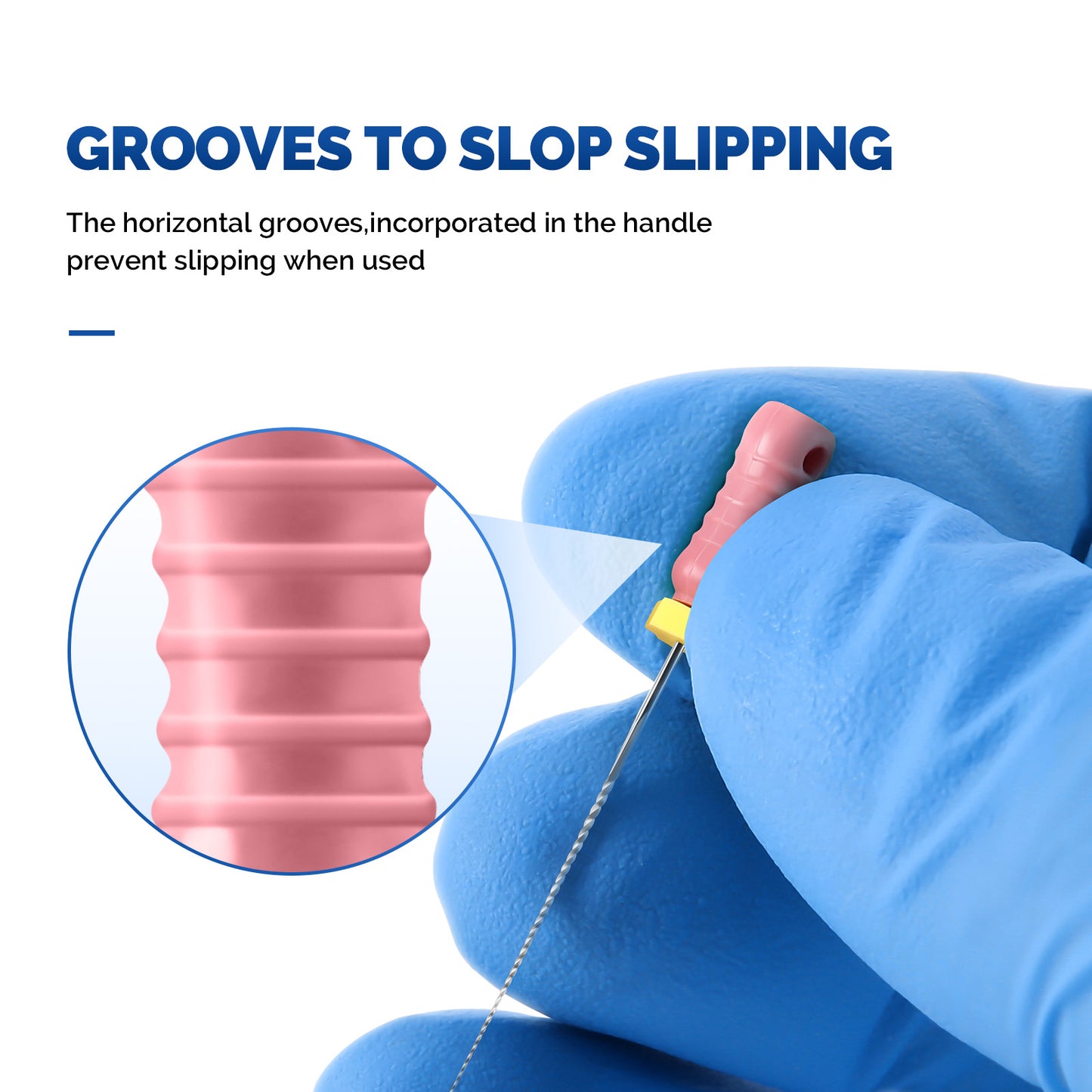 JMU HAND USE FILES, K-FILES, Stainless Steel, 21mm, 6pcs/Pk