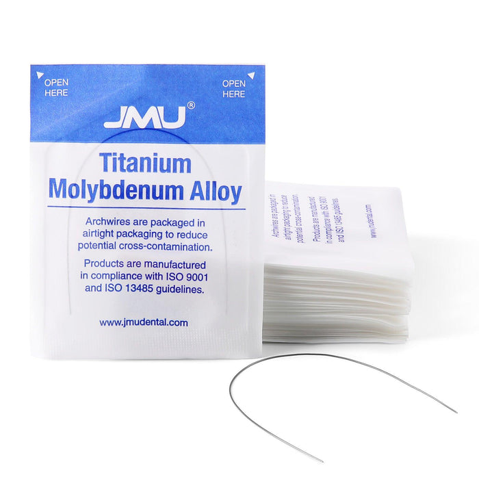 JMU Titanium Molybdenum Alloy Archwire,Ovoid, 1/Pk