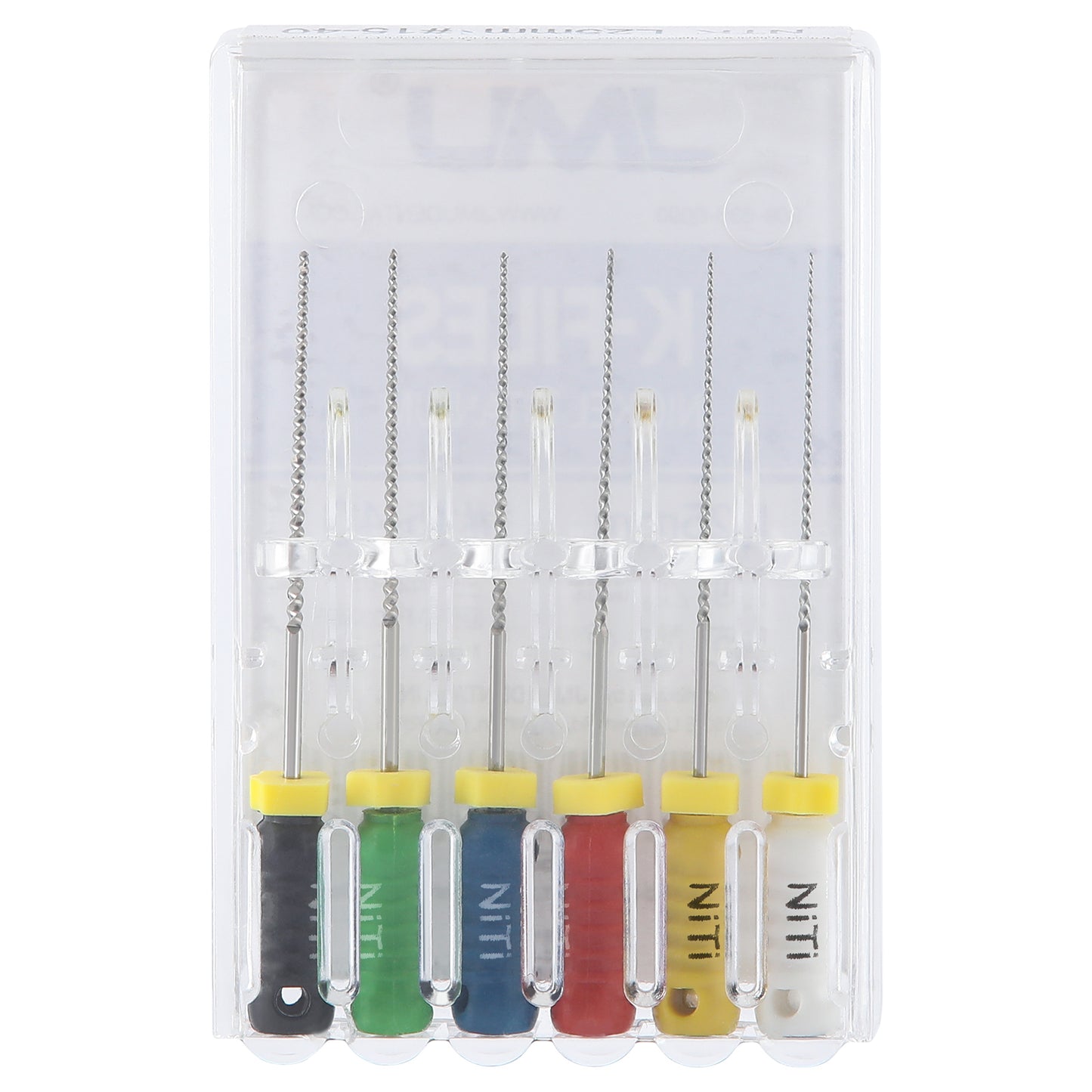 JMU HAND USE FILES, K-FILES, Nickel Titanium, (25mm),6pcs/Pk