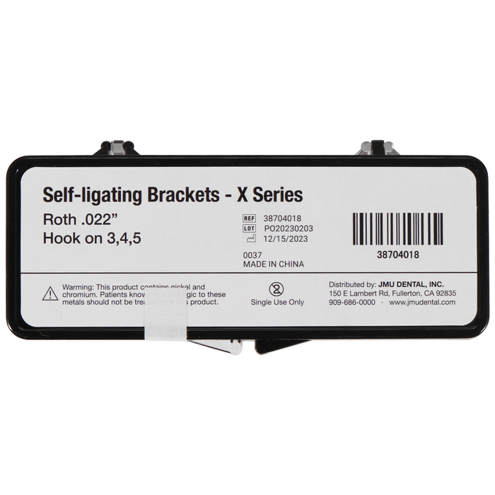 JMU Self-Ligating Brackets, Hook on 3,4,5 - X Series (3G),20pcs/set