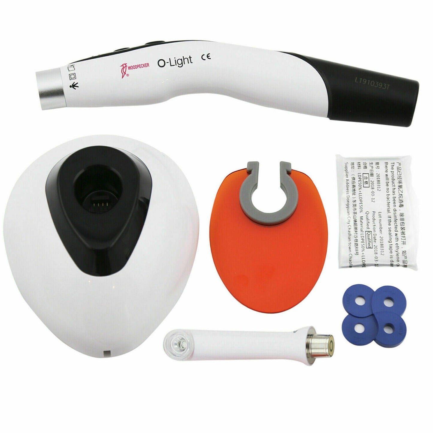 Woodpecker Dental O-Light O-Light II O-Light Max LED Curing Light Wireless 1 Sec Curing 3000mW/cm2 - JMU DENTAL INC