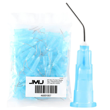 JMU Dental Pre Bent Needle Tips 100pcs/Bag