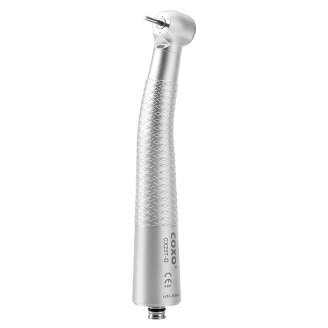 COXO CX207-G Fiber-opticÊHigh-speed Air Turbine Handpiece, ³300,000rpm, Standard Head, 3-port spray, (no coupling, fit into NSK or COXO 229-GN 6-hole coupler), #H16-NSPQ