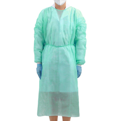 JMU Disposable Isolation Gowns 30g PP Knitted Cuff 120*140cm 10pcs/bag