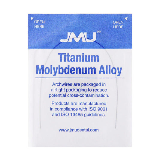 JMU Titanium Molybdenum Alloy Archwire, Over-Expanded, 1/Pk