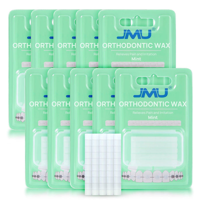 JMU Dental Orthodontic Wax Mint Flavored 10 Packs