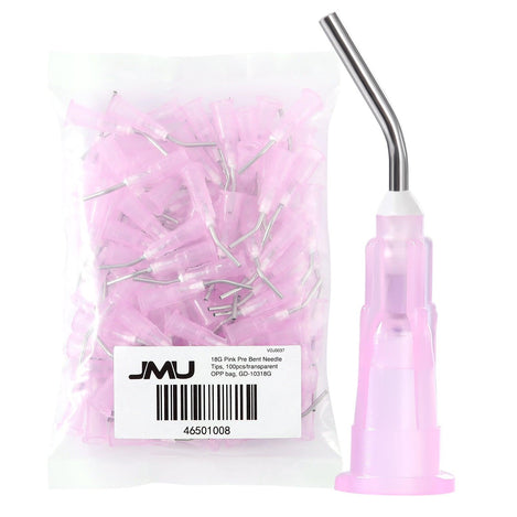 JMU Dental Pre Bent Needle Tips 100pcs/Bag