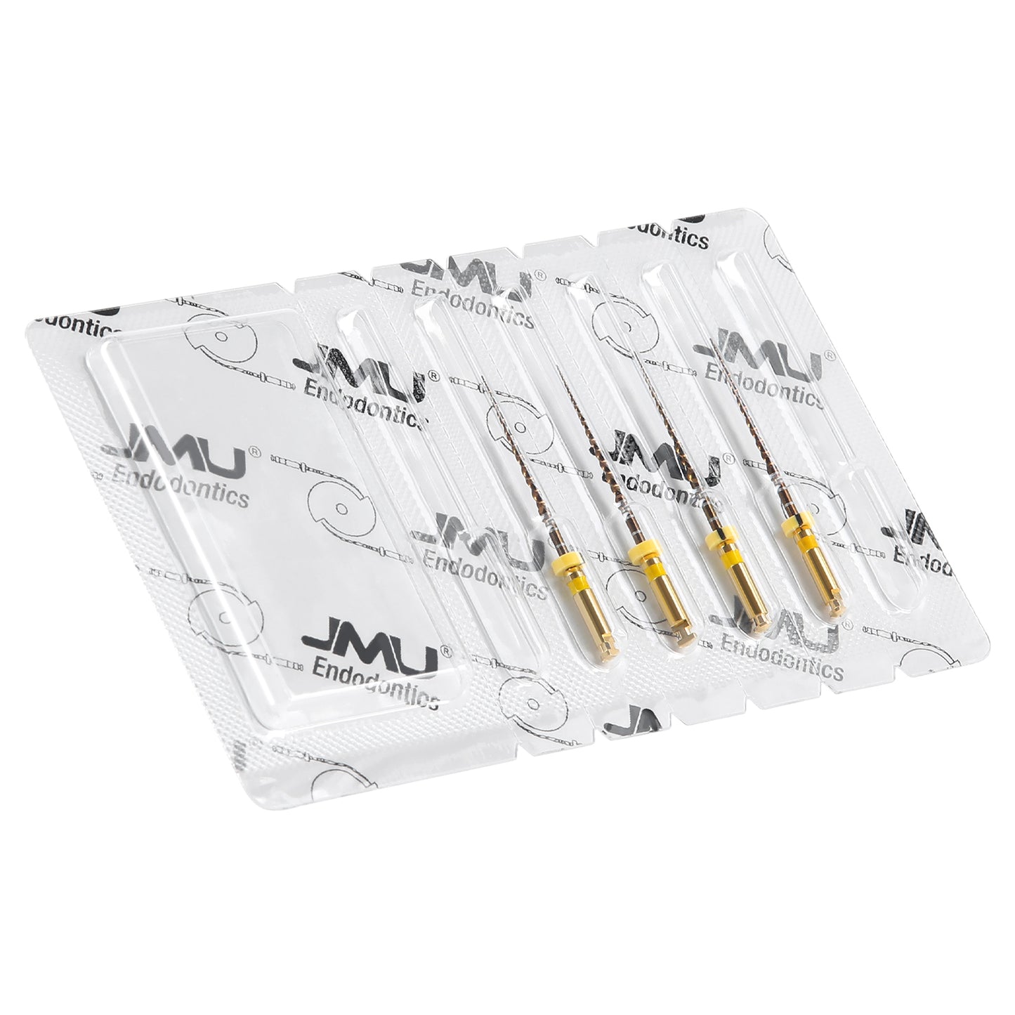 JMU NITI ROTARY FILES, WAVE-G4 FILES Sterilized Packing, 4pcs/Pk, #ROLL WAVE (GOLD)