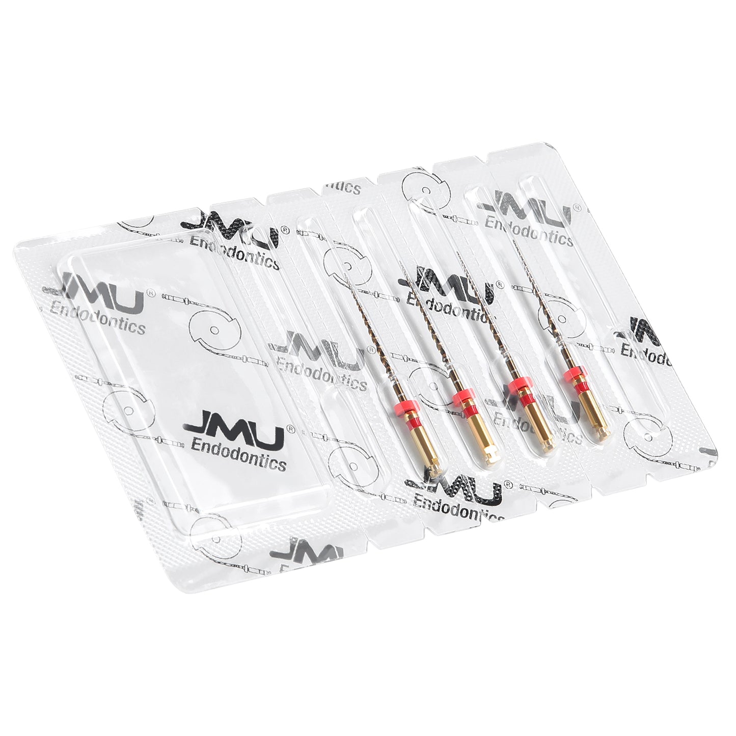 JMU NITI ROTARY FILES, WAVE-G4 FILES Sterilized Packing, 4pcs/Pk, #ROLL WAVE (GOLD)