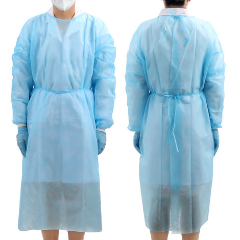 JMU Disposable Isolation Gowns 30g PP Knitted Cuff 120*140cm 10pcs/bag