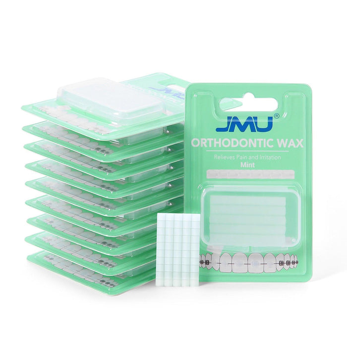 JMU Dental Orthodontic Wax Mint Flavored 10 Packs