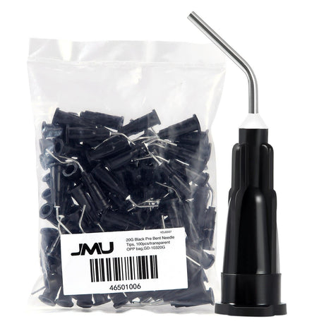 JMU Dental Pre Bent Needle Tips 100pcs/Bag