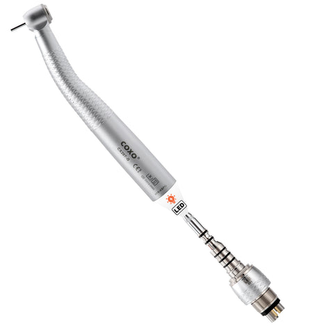 COXO CX207-G Fiber-opticÊHigh-speed Air Turbine Handpiece, ³300,000rpm, Standard Head, 3-port spray, (no coupling, fit into KaVo or COXO 229-GK 6-hole coupler), #H16-KSPQ