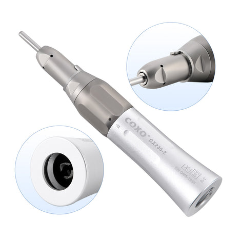 COXO CX235-2 Low-speed Handpiece, 1:1 External, Straight Handpiece, Max.40,000rpm. # S-2