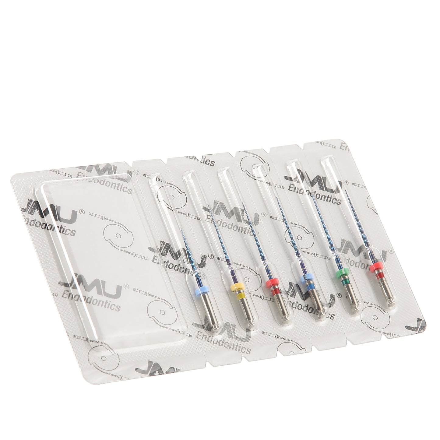 JMU NITI ROTARY FILES, VT-B UPG FILES, Sterilized Packing, 6pcs/Pk, #PRO-FLEXI FILES (BLUE)