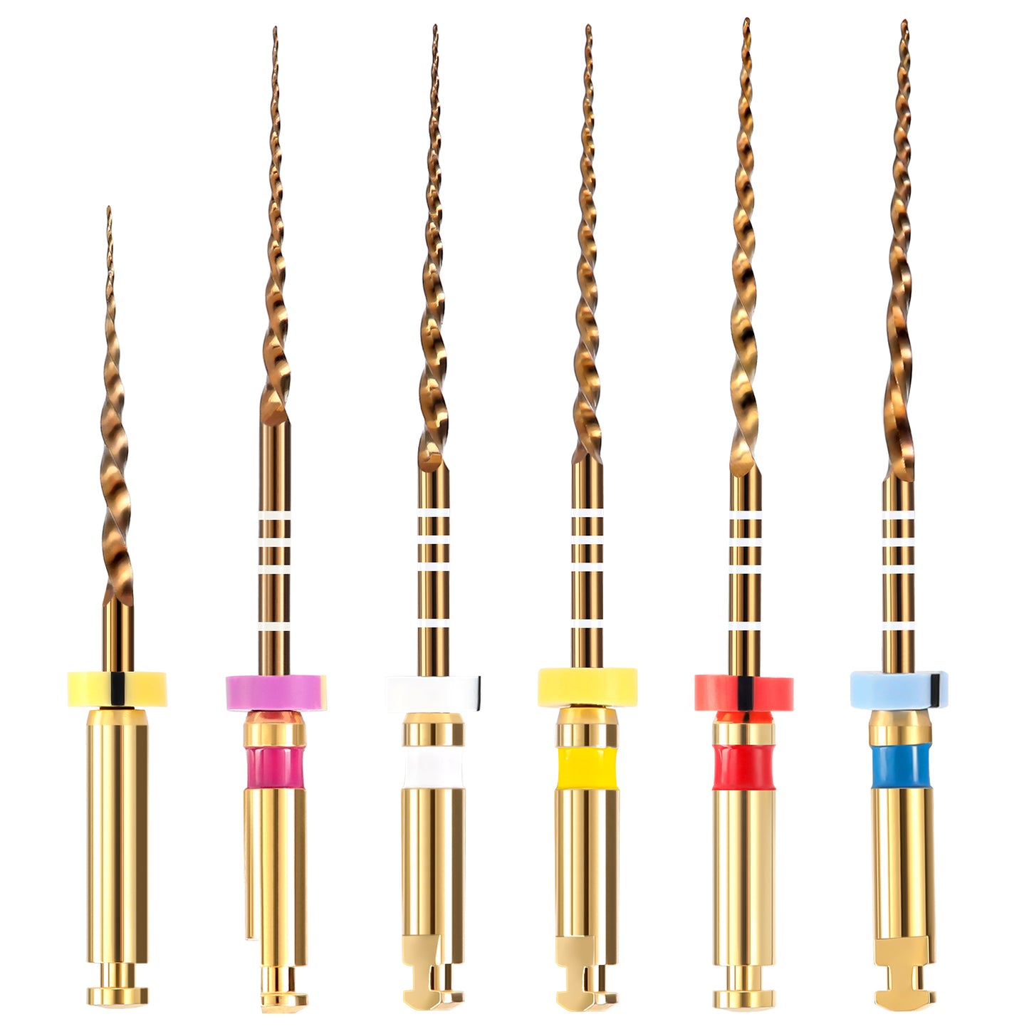 JMU NITI ROTARY FILES, PT-G SUPER FILES, Sterilized Packing, 6pcs/Pk