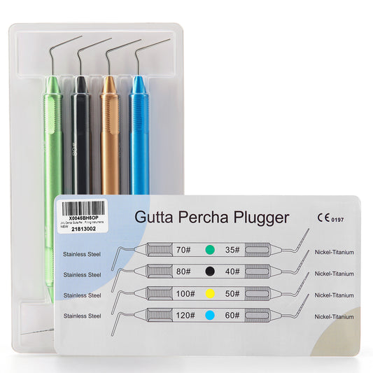 Gutta Percha Pluggers, with NiTi tip and stainless steel tip