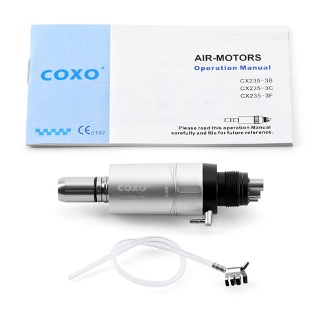 COXO CX235-3F Low-speed Handpiece, 1:1 External, Air Motor, 20,000rpm, 4-hole coupler. #M-3M4