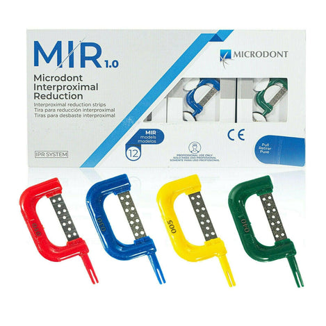 Microdont Dental Ortho Interproximal Reduction IPR Strip Kit 12/Pack