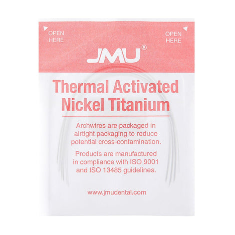 JMU Thermal Activated Nickel Titanium Archwire, Ovoid, 10/Pk