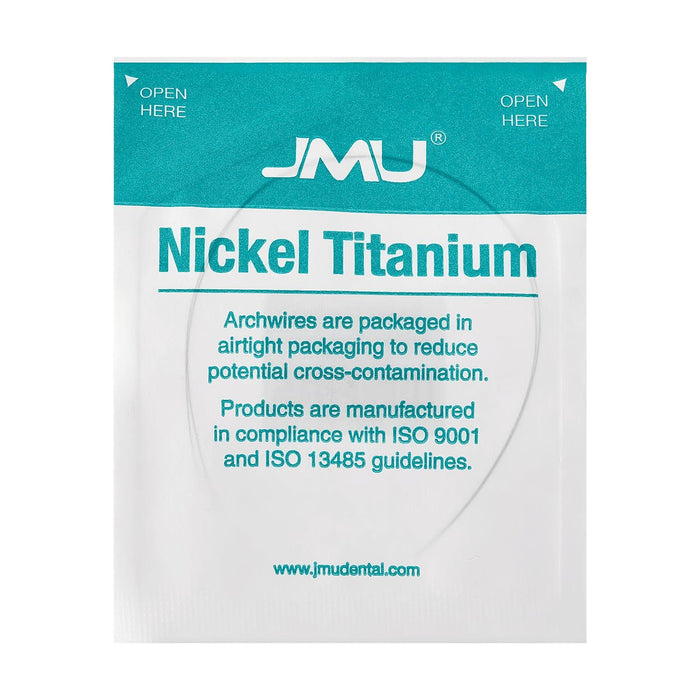 JMU Nickel Titanium Archwire, Reverse Curve, 2/Pk