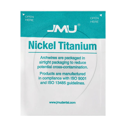 JMU Nickel Titanium Archwire, Reverse Curve, 2/Pk