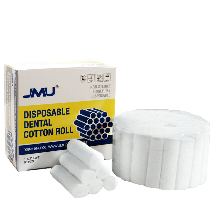 JMU Disposable Dental Cotton Rolls 1.5" Long 2000/Box