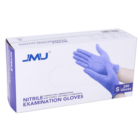 JMU Disposable Nitrile Examination Gloves, Violet Blue, 200Pcs/Box