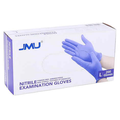 JMU Disposable Nitrile Examination Gloves, Violet Blue, 200Pcs/Box