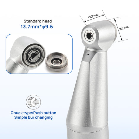 COXO CX235-1B Low-speed Electric Handpiece, 1:1 Inner Channel, Contra Angle, Max.40,000rpm, Push Button, for CA burs ¯2.35mm. #C-1B