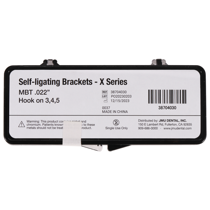 JMU Self-Ligating Brackets， Hook on 3,4,5 - X Series (3G),20pcs/set