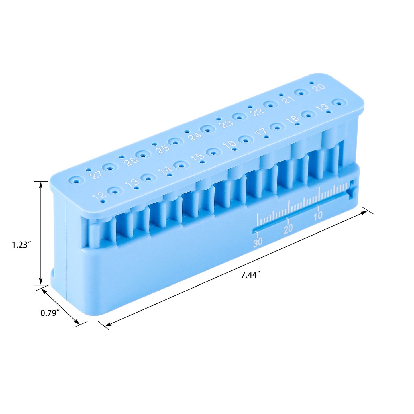 Dental Plastic File Holder with Measuring