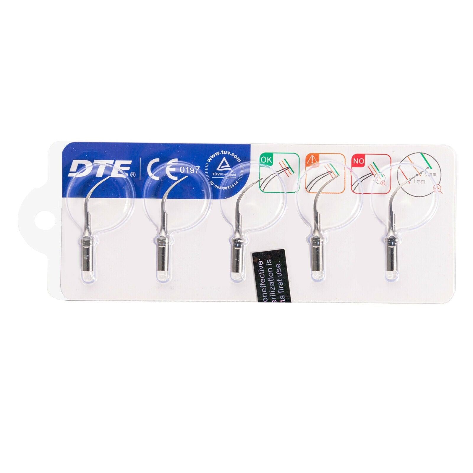 Woodpecker Dental Ultrasonic Scaler Accessories Tips Set for DTE D1 5Pcs/Set - JMU DENTAL INC