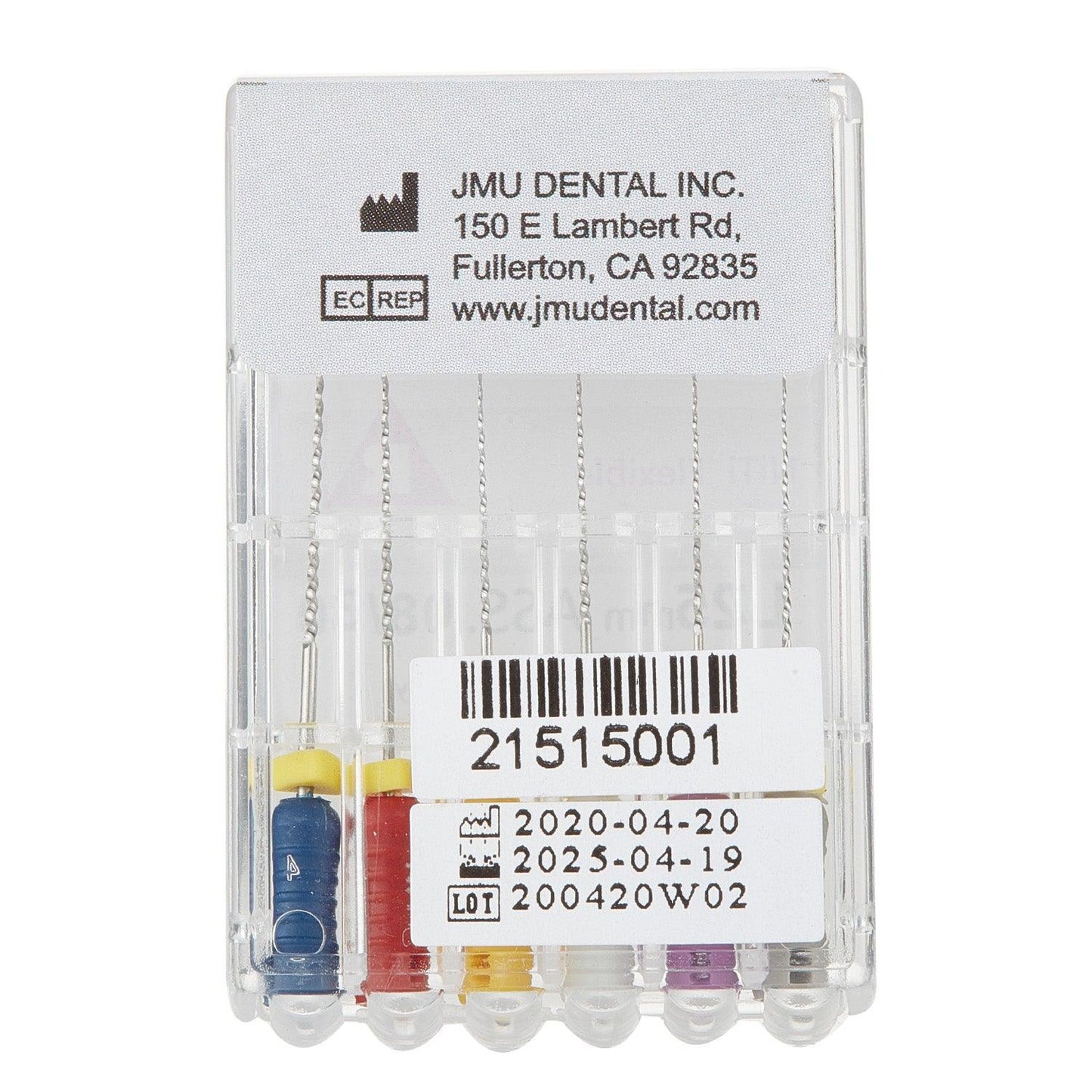 JMU NiTi Hand Use Reamers 25mm 08#-30# 6Pcs - JMU DENTAL INC