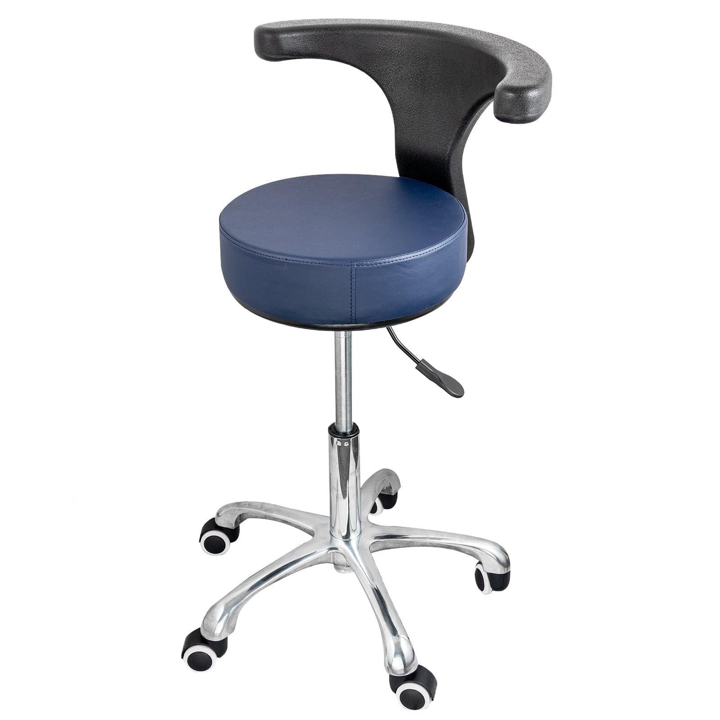 JMU Dental Backrest Rolling Stool Dentist Exam Chair Adjustable Height - JMU DENTAL INC