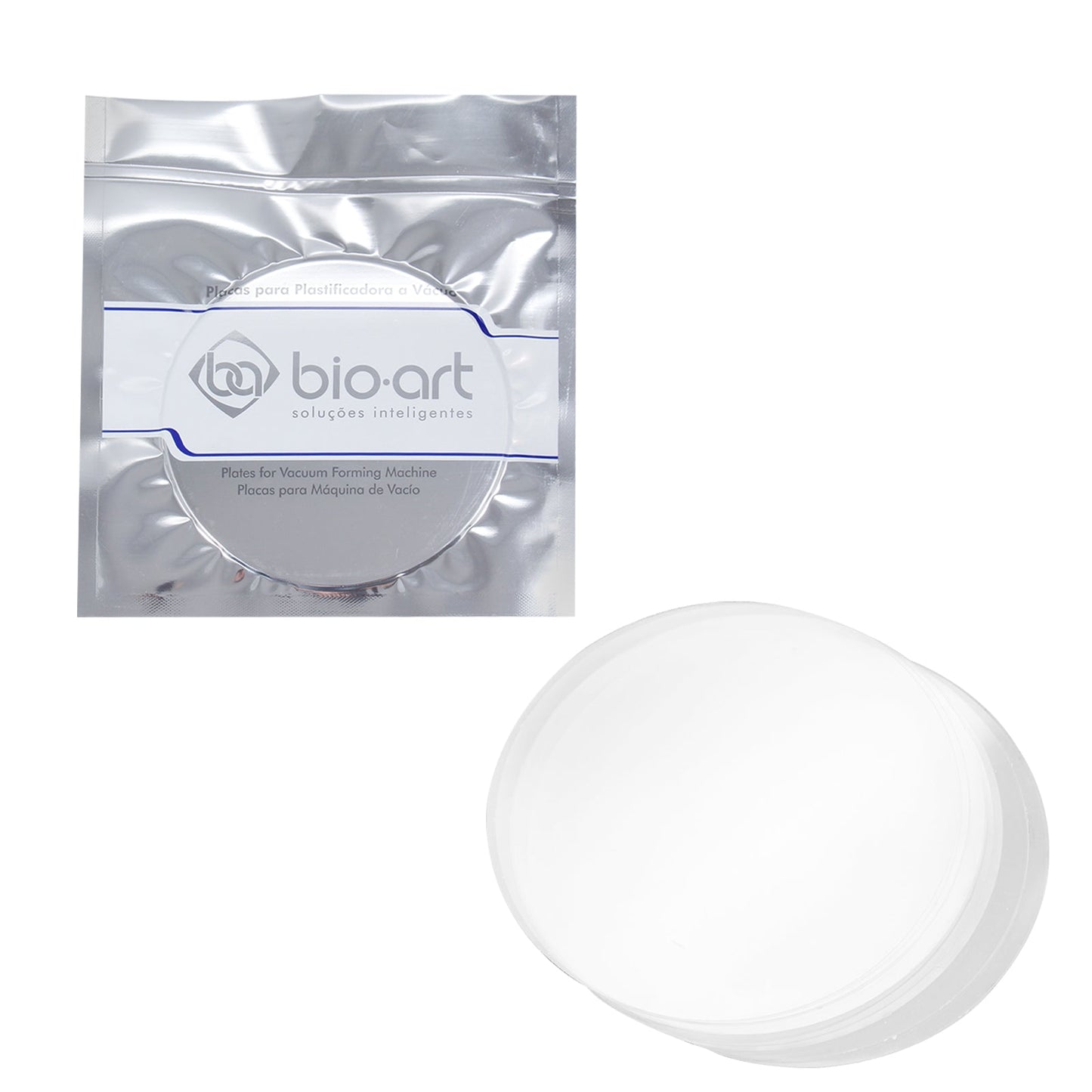 Bio-Art Dental Hard Crystal Plates Splint Thermoforming Material Round φ134mm for Vacuum Forming Machine - JMU DENTAL INC