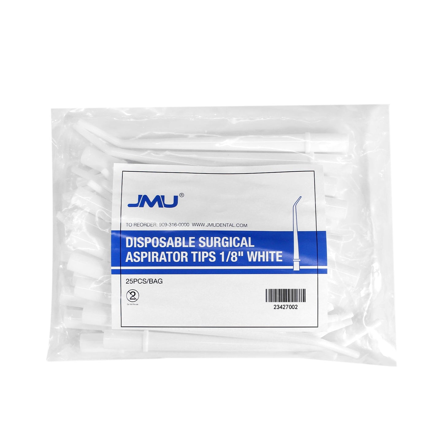 JMU Dental Disposable Surgical Aspirator Tips 25/Bag