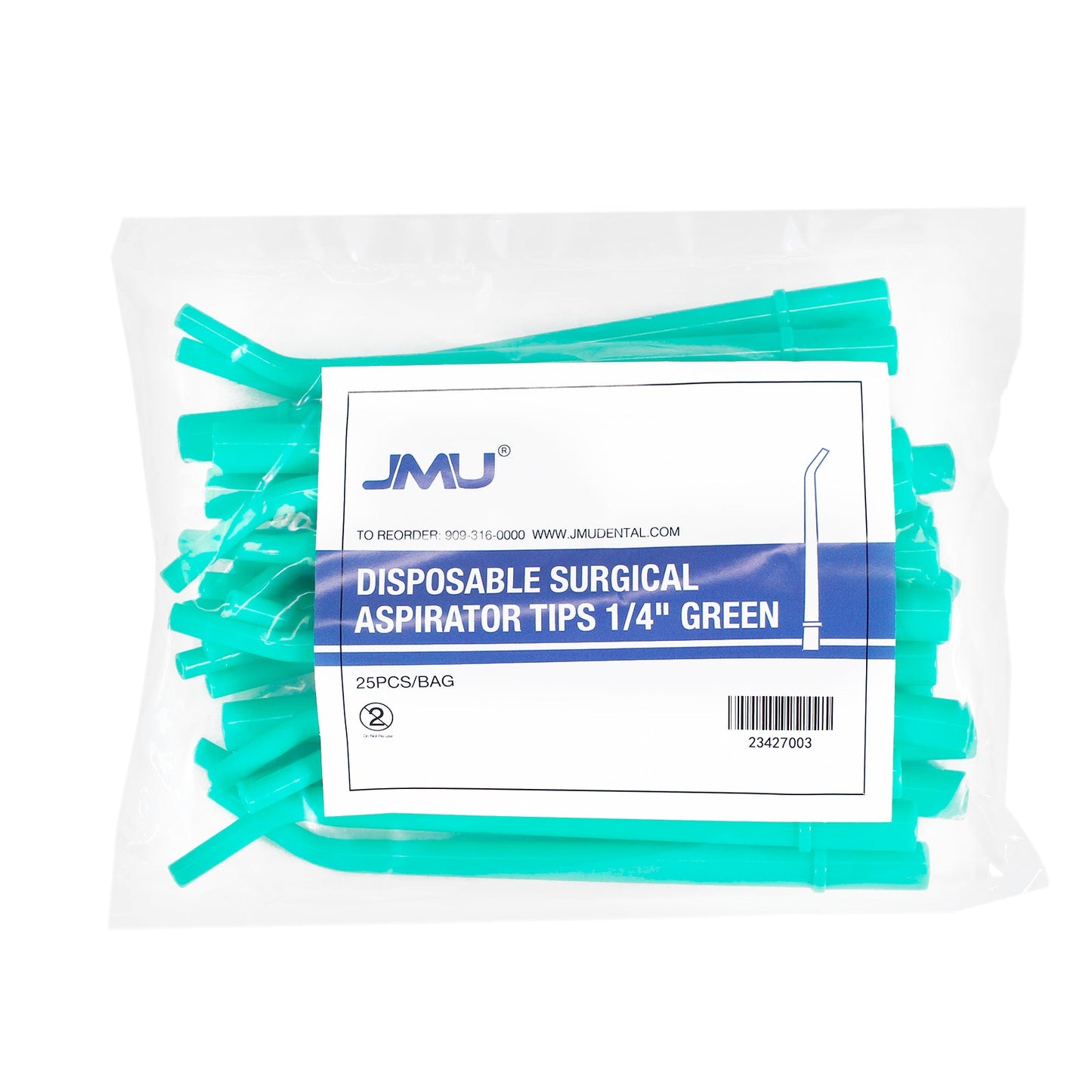 JMU Dental Disposable Surgical Aspirator Tips 25/Bag