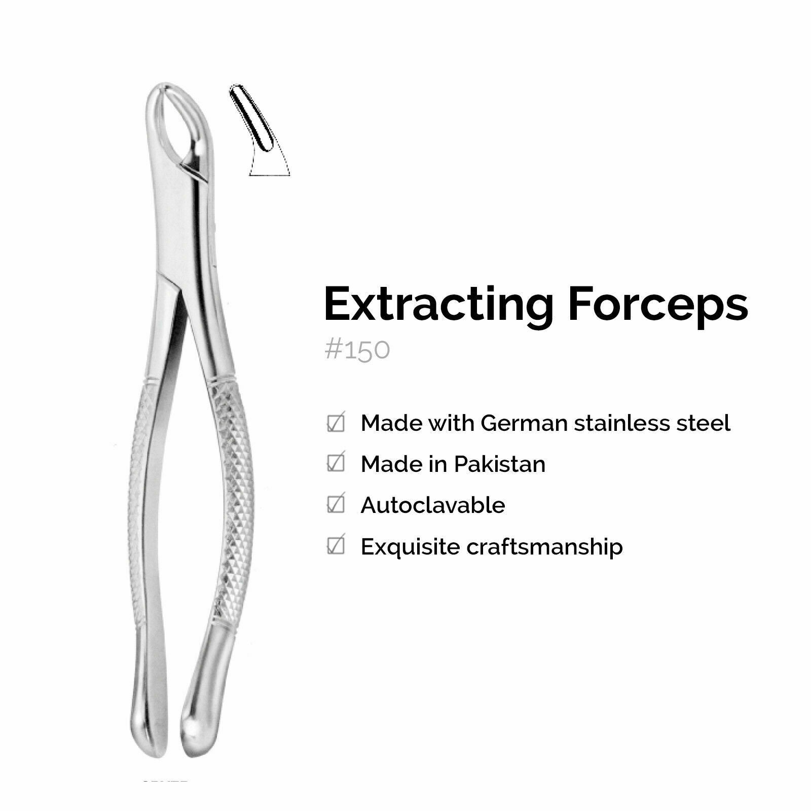 Extracting Forceps Fig 150 - JMU DENTAL INC