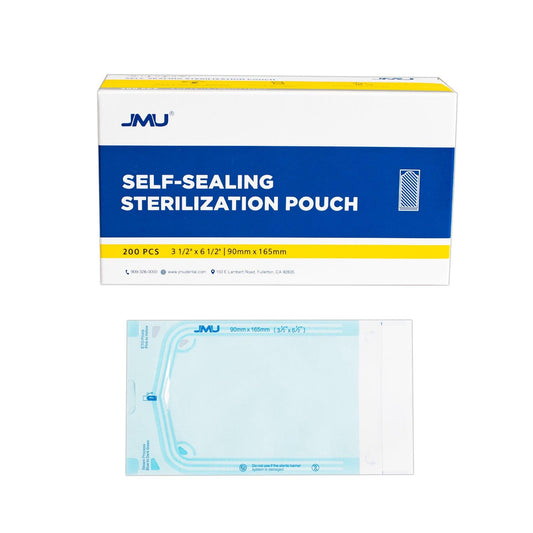 JMU Dental Self-Sealing Sterilization Pouches 3.5"x6.5" 200/Box