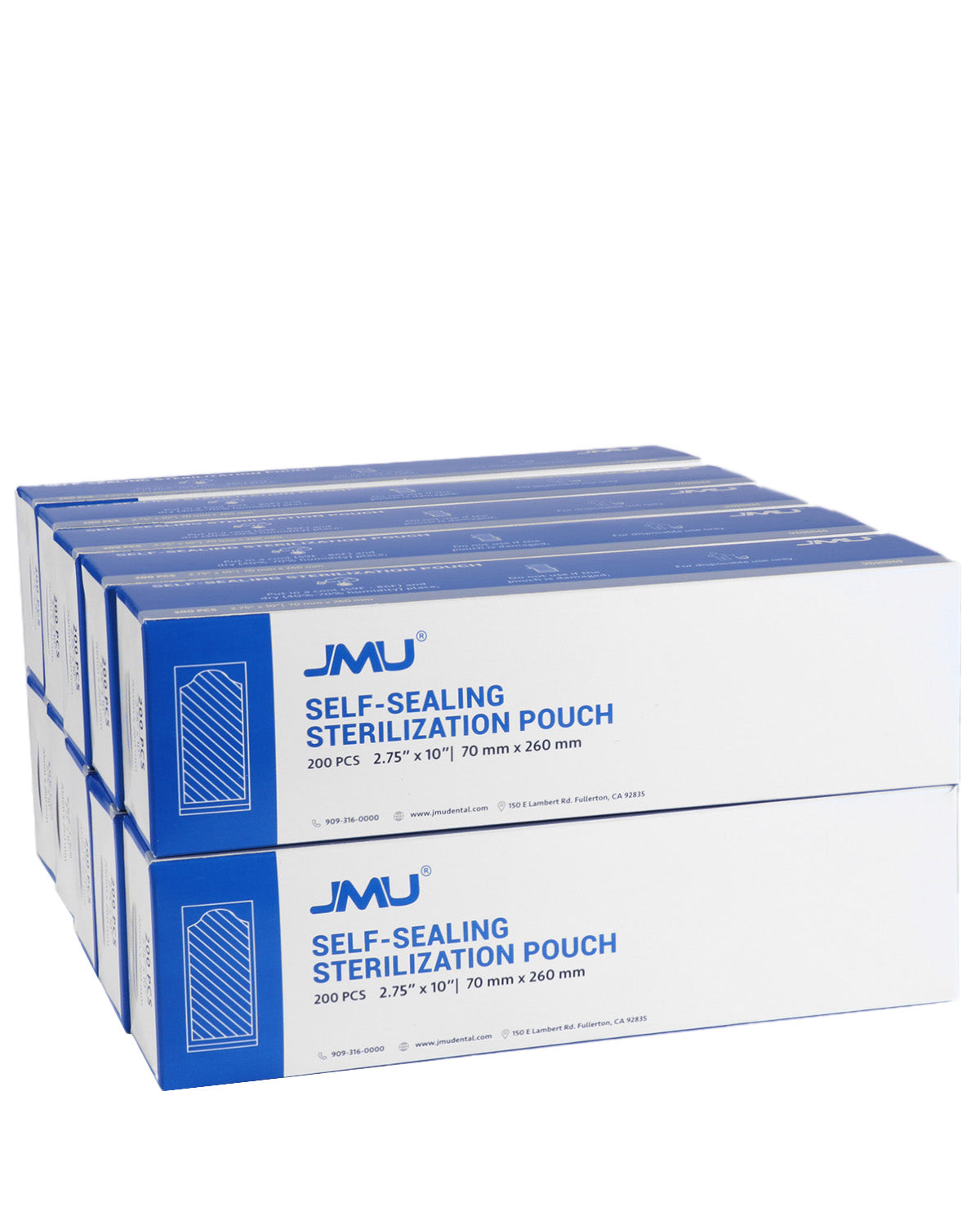 JMU Dental Self-Sealing Sterilization Pouches