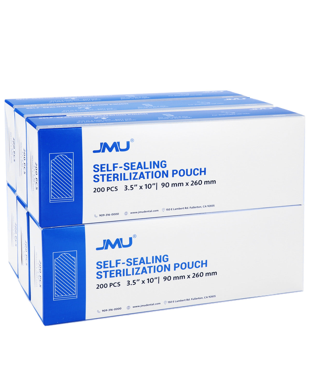 JMU Dental Self-Sealing Sterilization Pouches