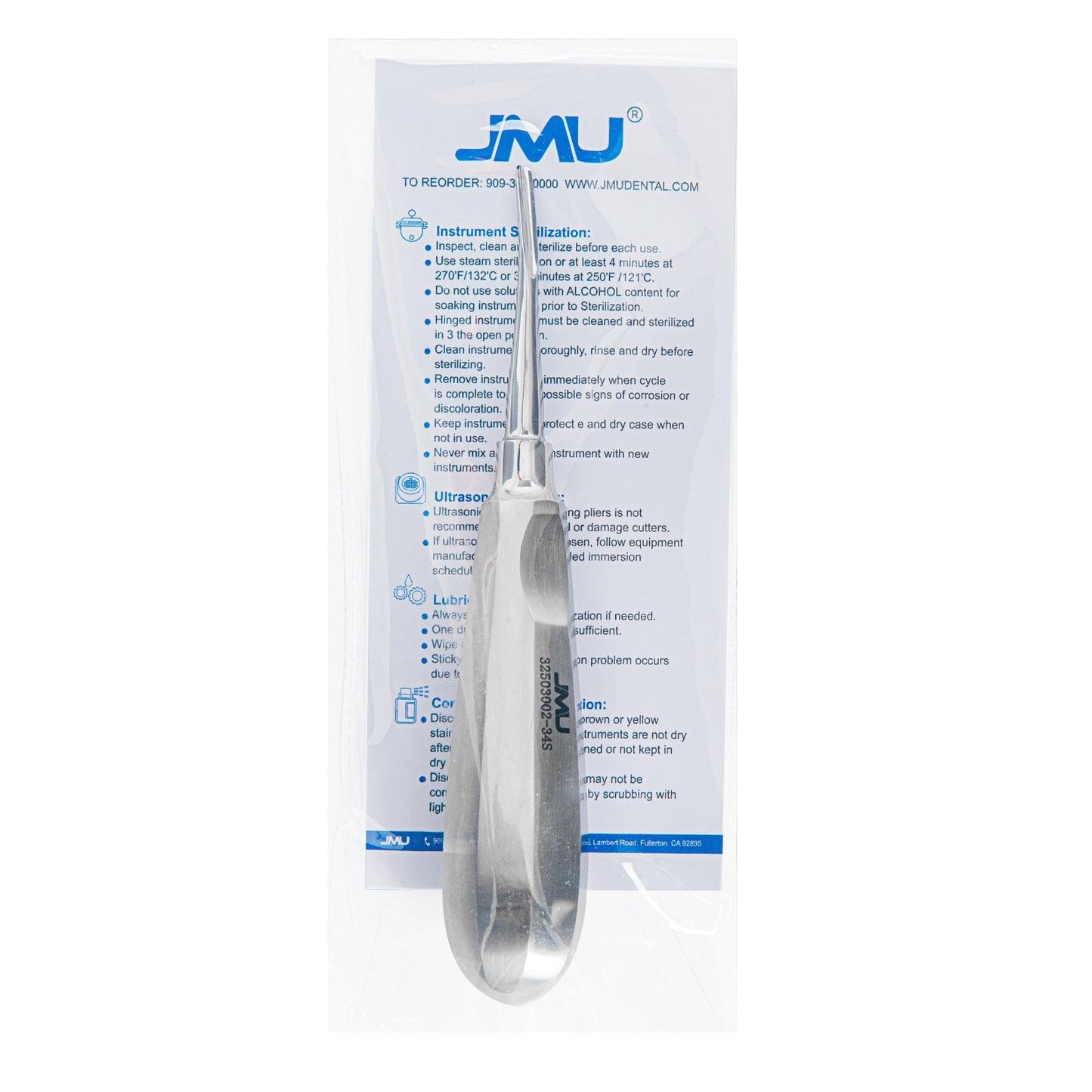 JMU Dental Root Elevators Seldin Fig 34/34S - JMU DENTAL INC