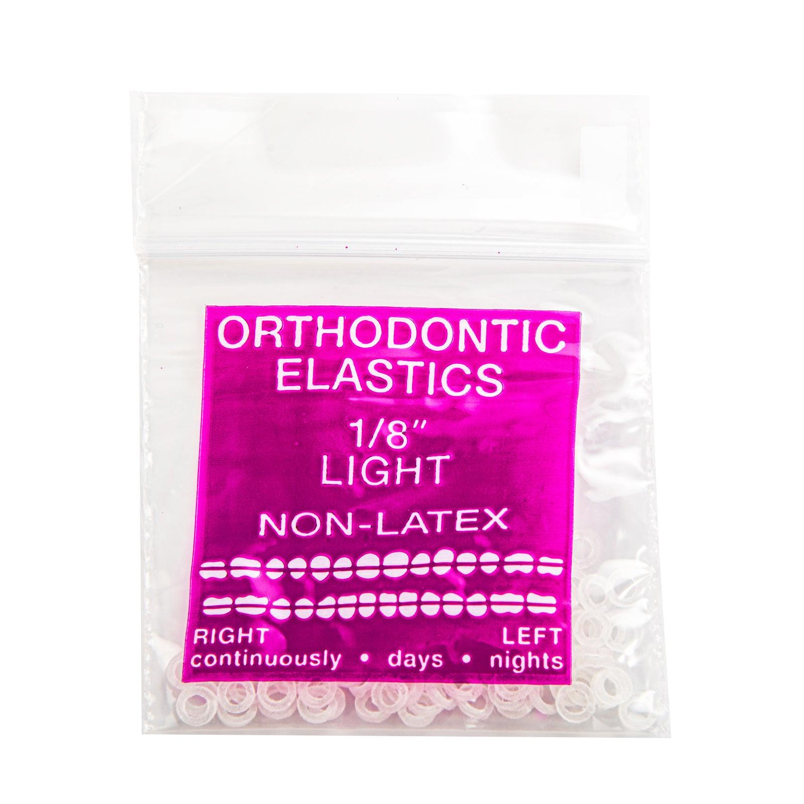 JMU Dental Orthodontic Intra Oral Elastic Latex Free 100/Bag - JMU DENTAL INC