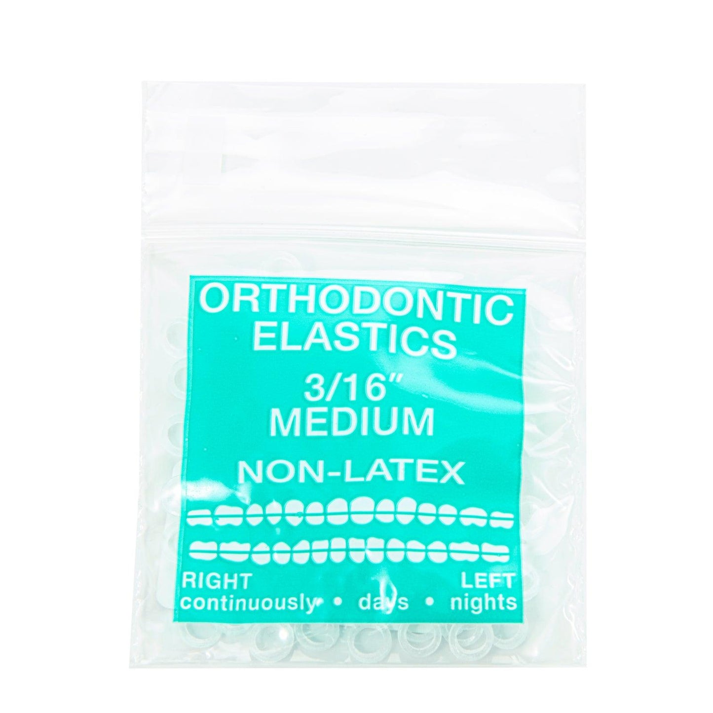 JMU Dental Orthodontic Intra Oral Elastic Latex Free 100/Bag - JMU DENTAL INC