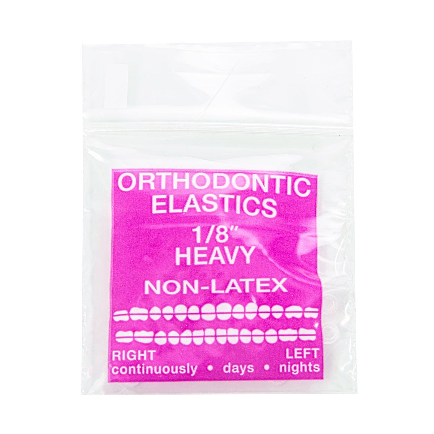 JMU Dental Orthodontic Intra Oral Elastic Latex Free 100/Bag - JMU DENTAL INC