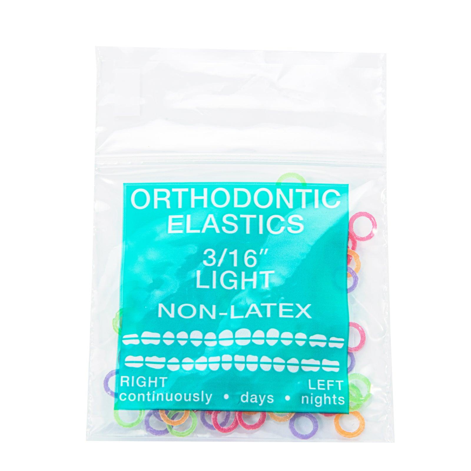 JMU Dental Orthodontic Intra Oral Elastic Neon 100/Bag - JMU DENTAL INC