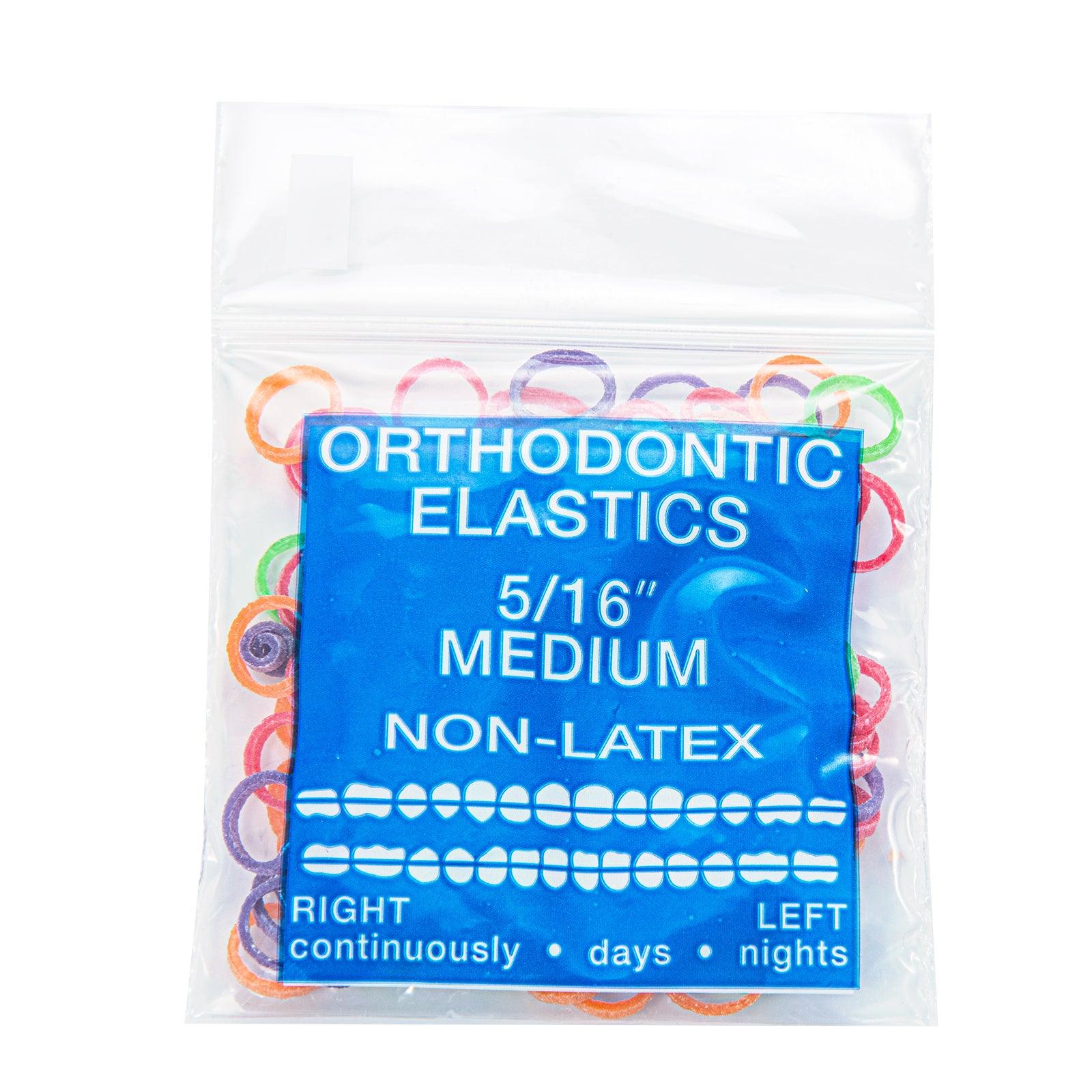 JMU Dental Orthodontic Intra Oral Elastic Neon 100/Bag - JMU DENTAL INC