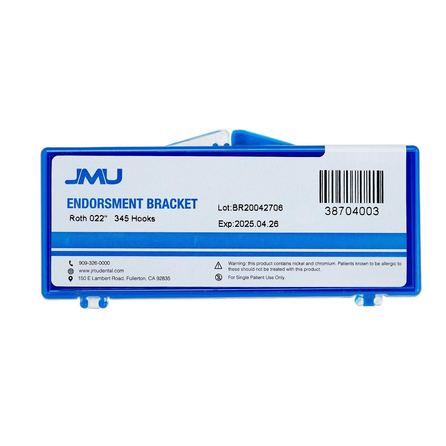 JMU Dental Mini Monoblock Self-ligating Brackets 20/Set - JMU DENTAL INC